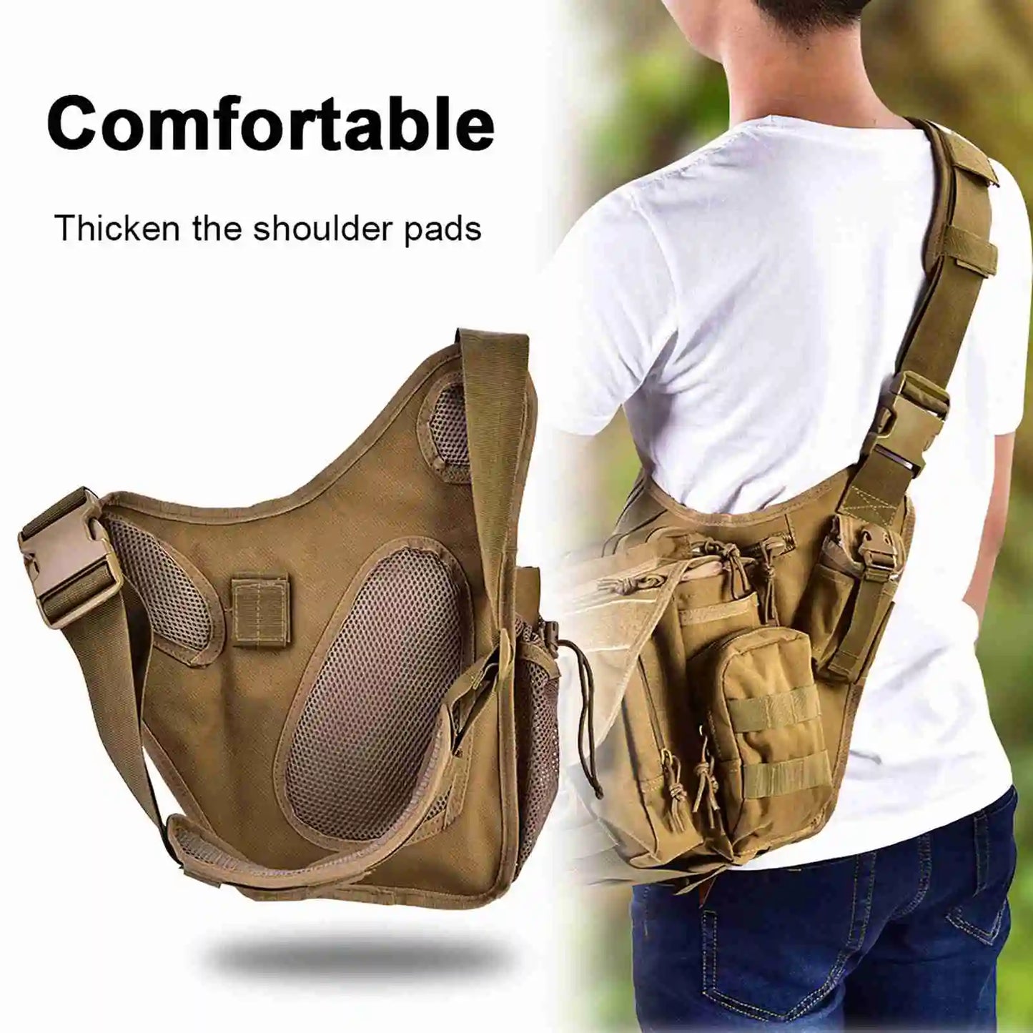2025 New Men Military Chest Shoulder Bag Pack for Travel
