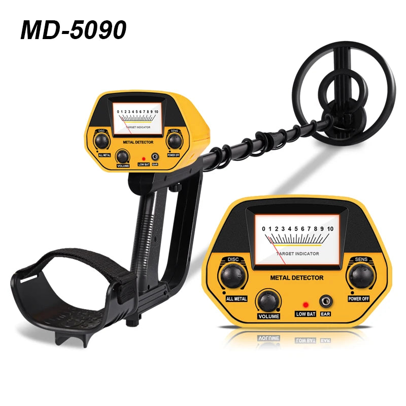 MD-5090 Metal Detector Gold Digger Treasure Hunter High Accuracy Underground Detector for Coins and Jewelry