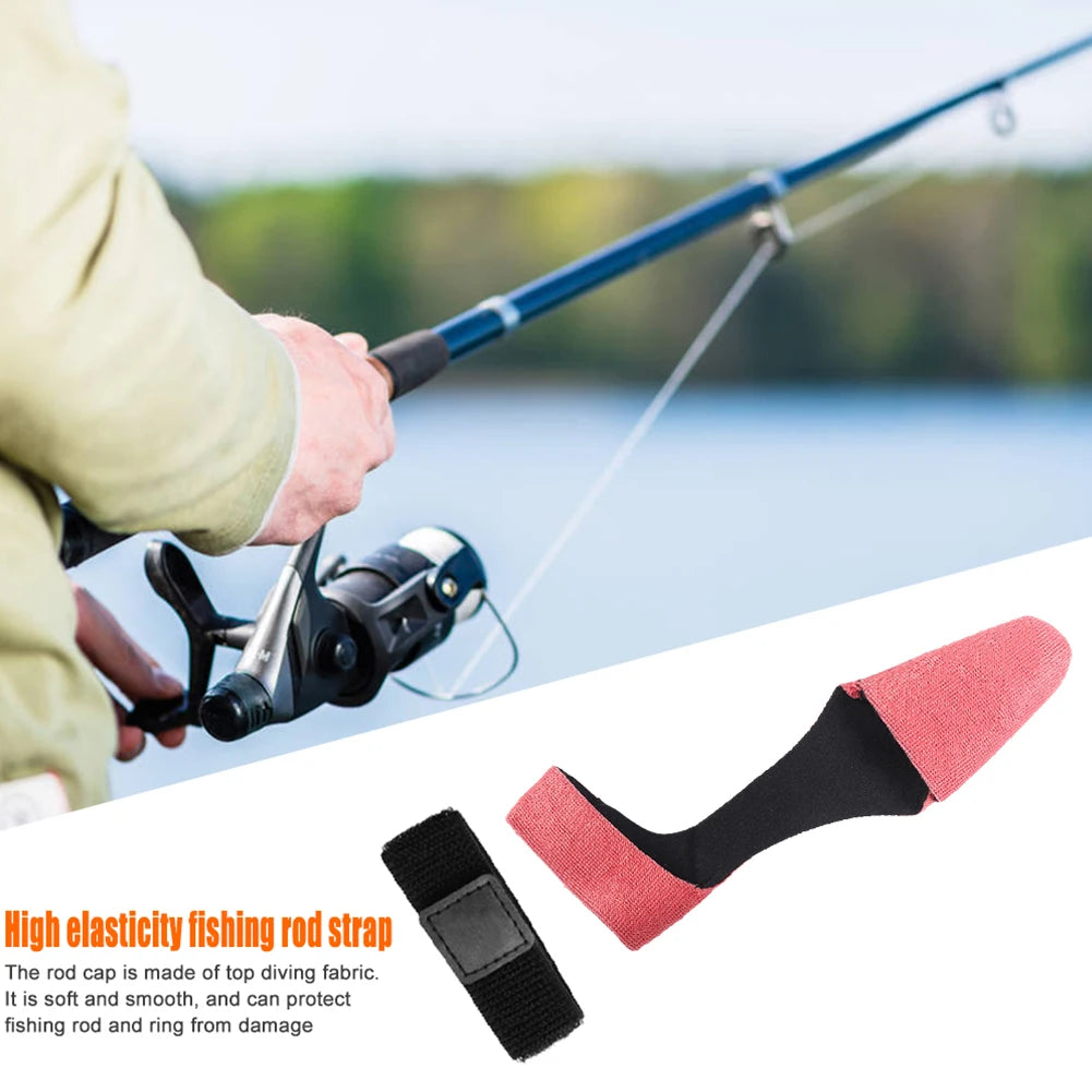 Shunmaii Fishing Rod Tie Elastic Tip Cover Straps Fasteners