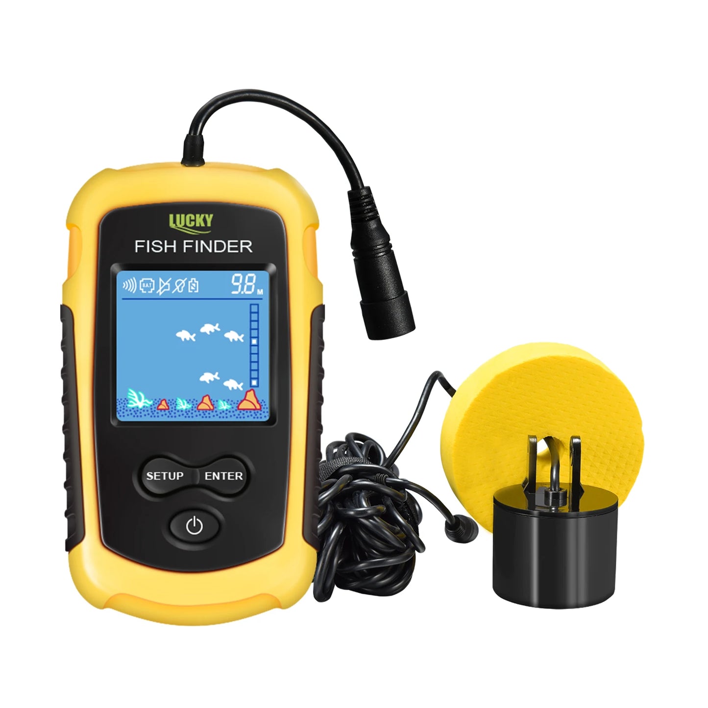 LUCKYLAKER FFC1108-1 Portable Sonar Fish Finder Alarm