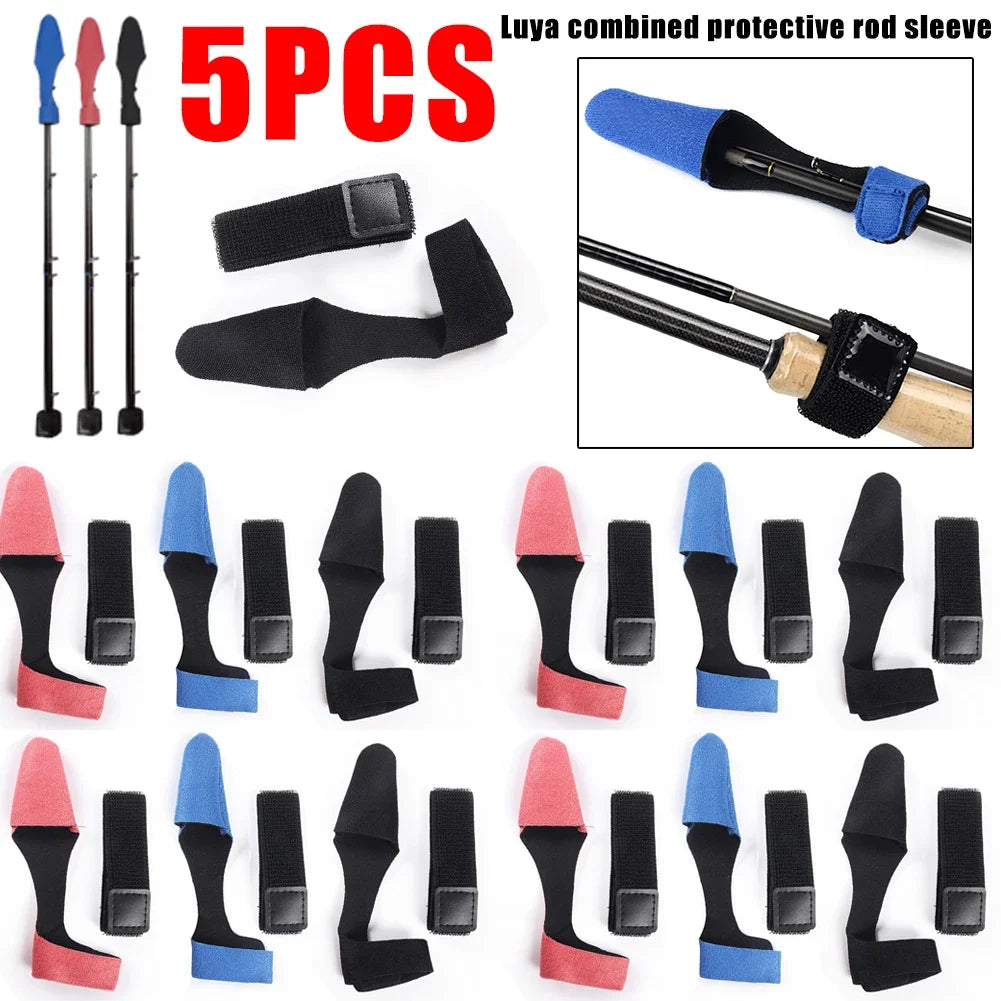 Shunmaii Fishing Rod Tie Elastic Tip Cover Straps Fasteners