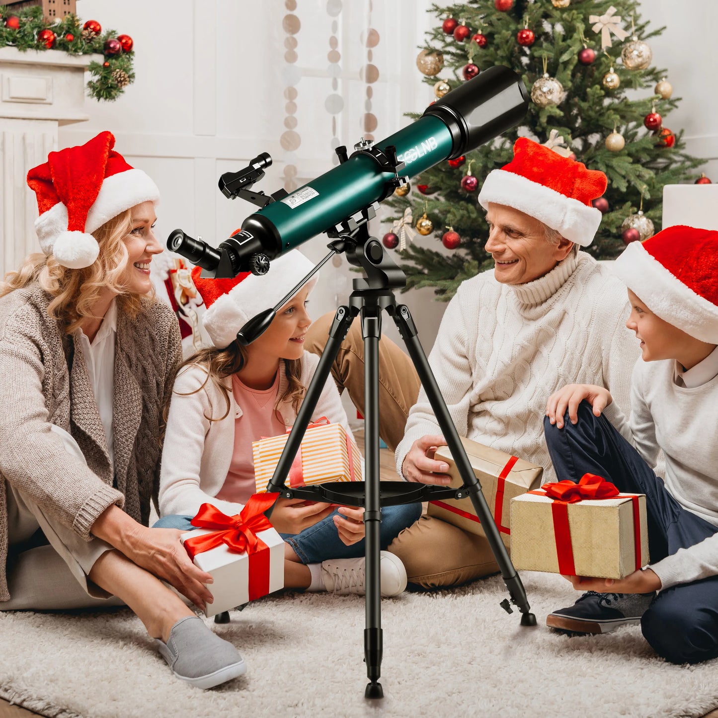 Astronomical Telescope 210x Magnification With Mobile Holder Stargazing App