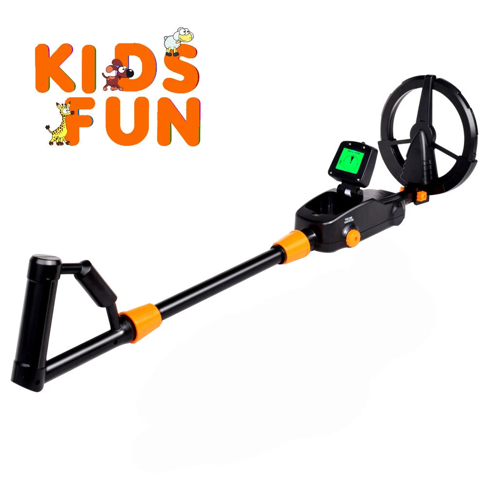 Metal Detector Kit for Kids with Waterproof Coil Backlight LCD Display Adjustable Metal Finder Tool for Jewelry and Coin Detecting