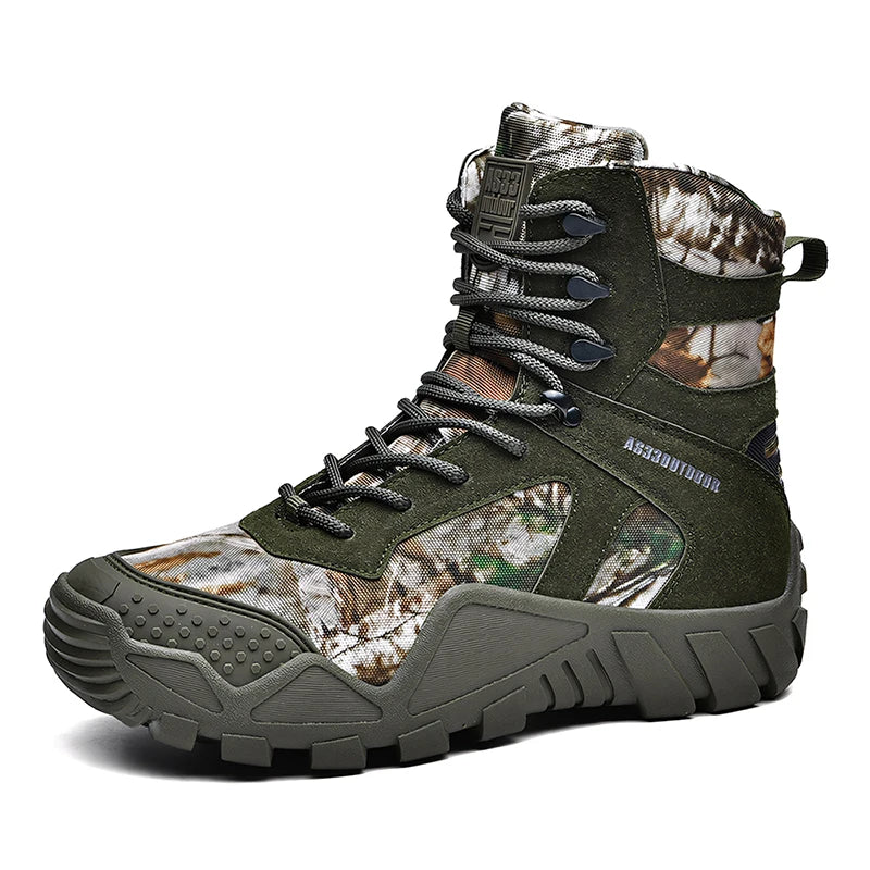 Men's Waterproof Hiking Boots - Lightweight Outdoor Work Boots