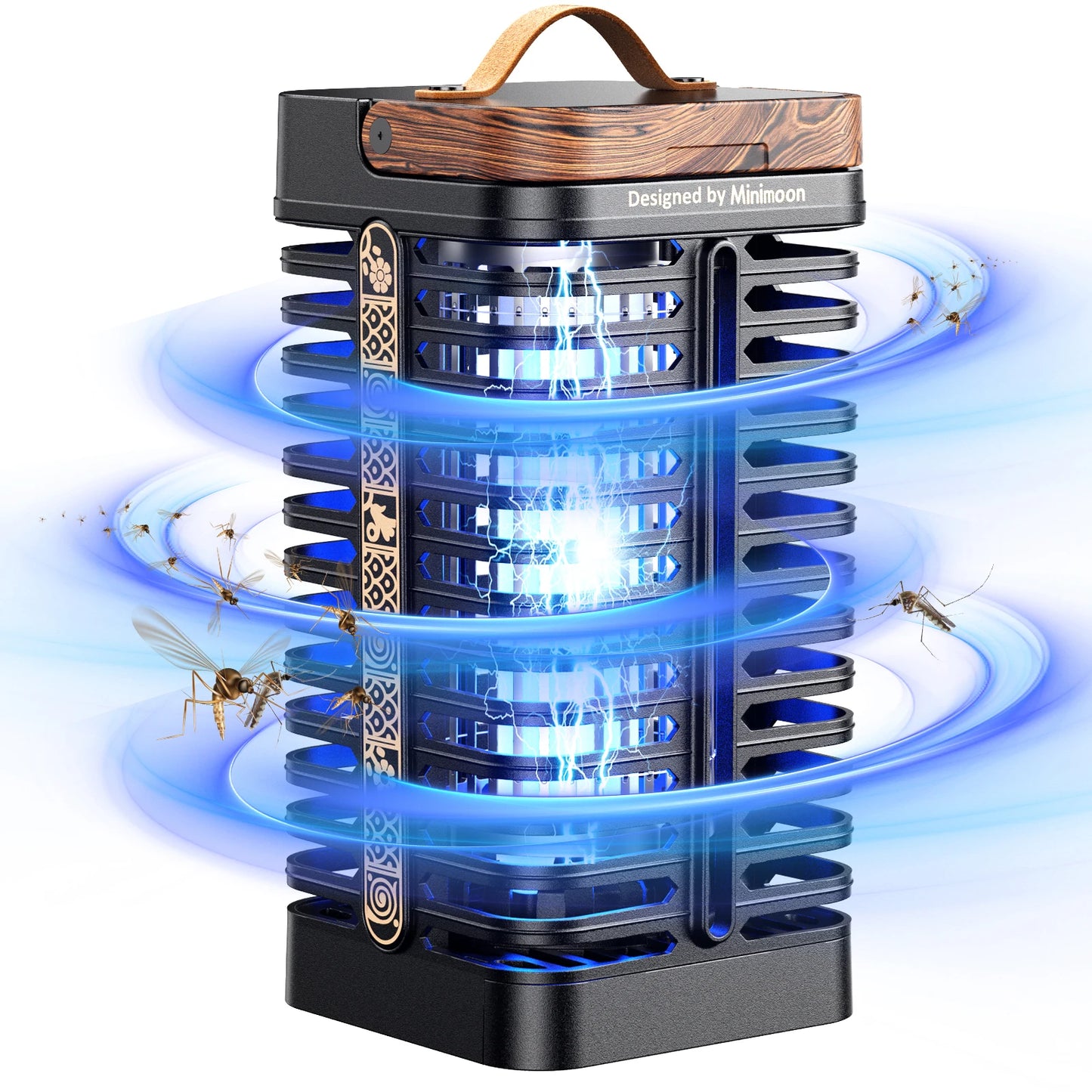 Outdoor Bug Zapper Minimoon Dual LED 4200V 15W IPX4 Trap