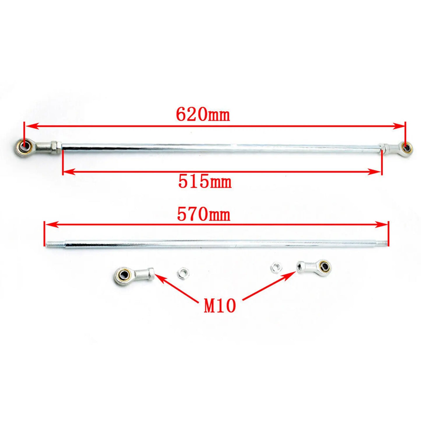 GoKart Front Axle Kit Steering Tie Rod Assembly For ATV