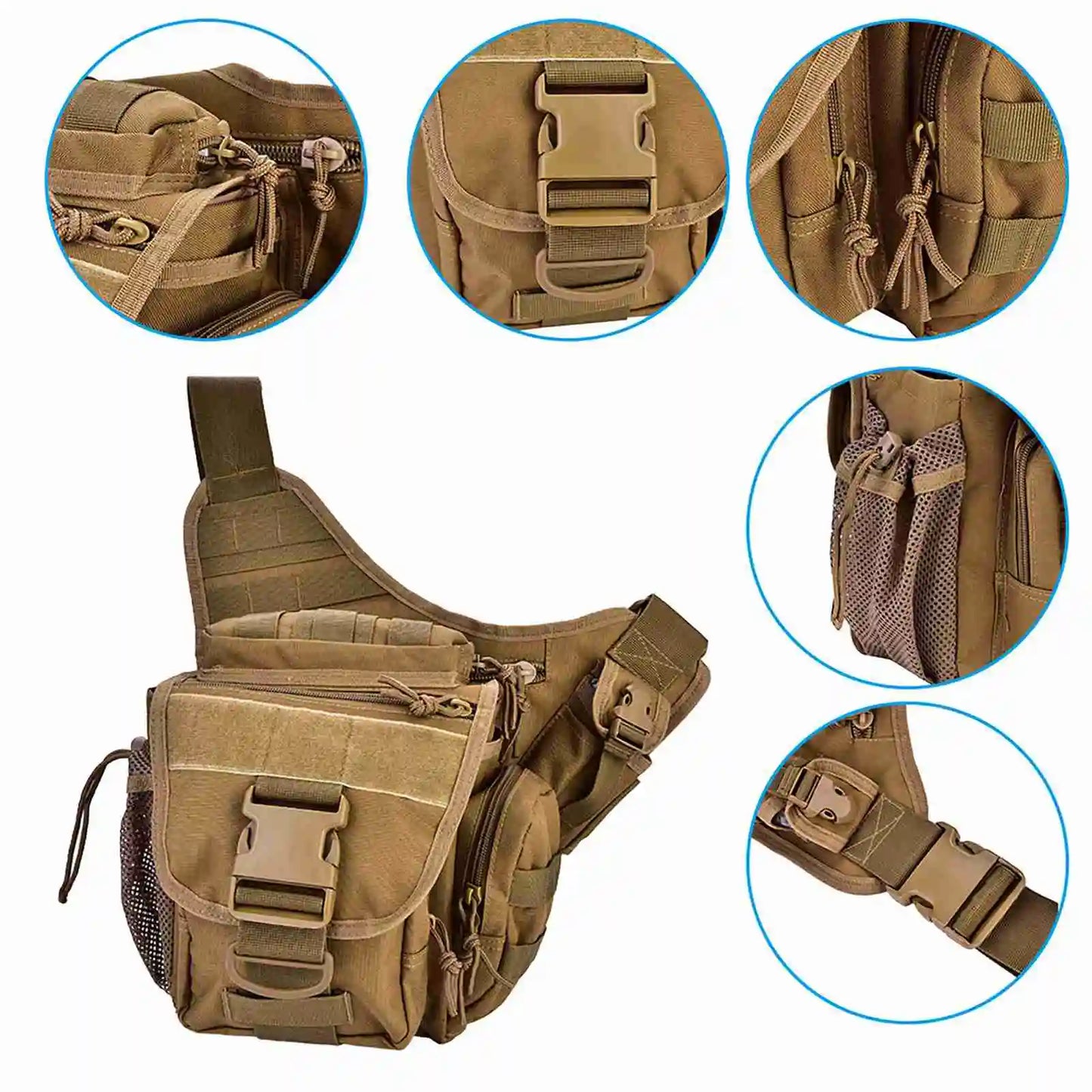 2025 New Men Military Chest Shoulder Bag Pack for Travel