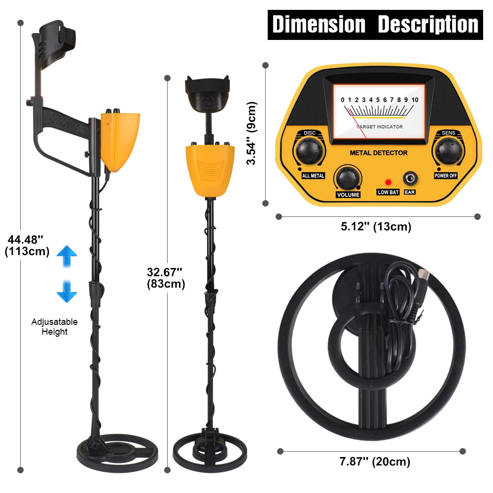MD-5090 Metal Detector Gold Digger Treasure Hunter High Accuracy Underground Detector for Coins and Jewelry