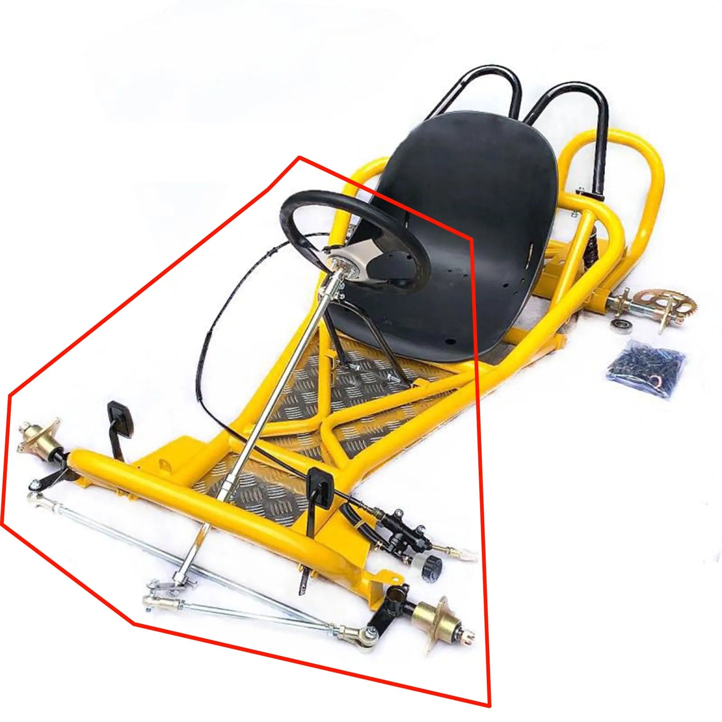 GoKart Front Axle Kit Steering Tie Rod Assembly For ATV