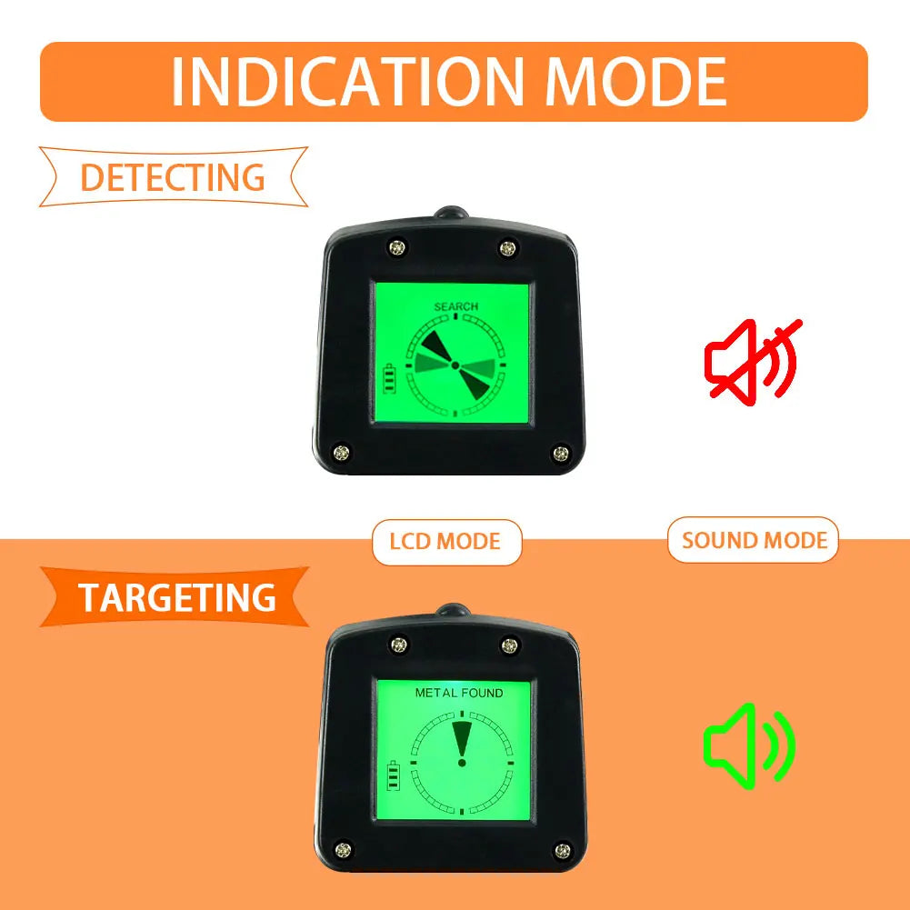 Metal Detector Kit for Kids with Waterproof Coil Backlight LCD Display Adjustable Metal Finder Tool for Jewelry and Coin Detecting