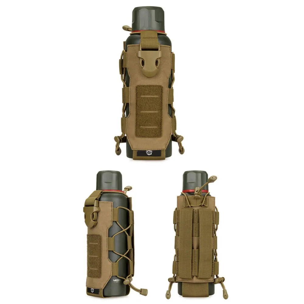 Outdoor Tactical MOLLE Nylon Water Bottle Holder Camping Hiking Mountaineering Pouch Bags