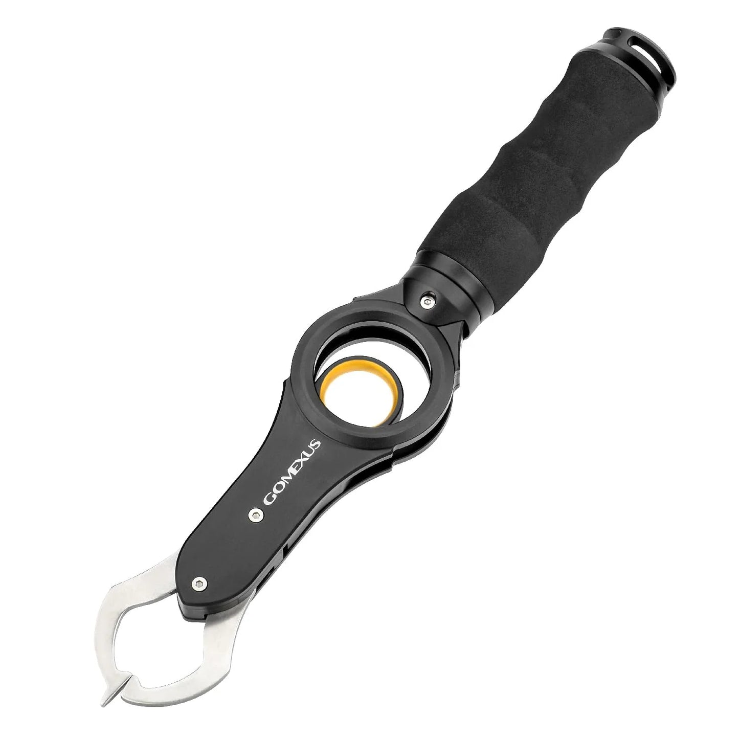 Gomexus Fish Lip Gripper with Scale Maximum 40 Pounds for Safe Handling Fish Easy Hook Removal Ideal Fishing Gifts for Men