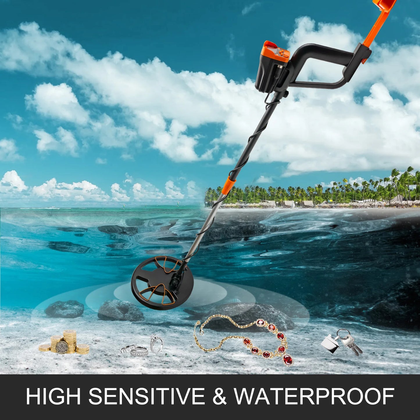 SucceBuy Metal Detector Waterproof Underwater High Accuracy