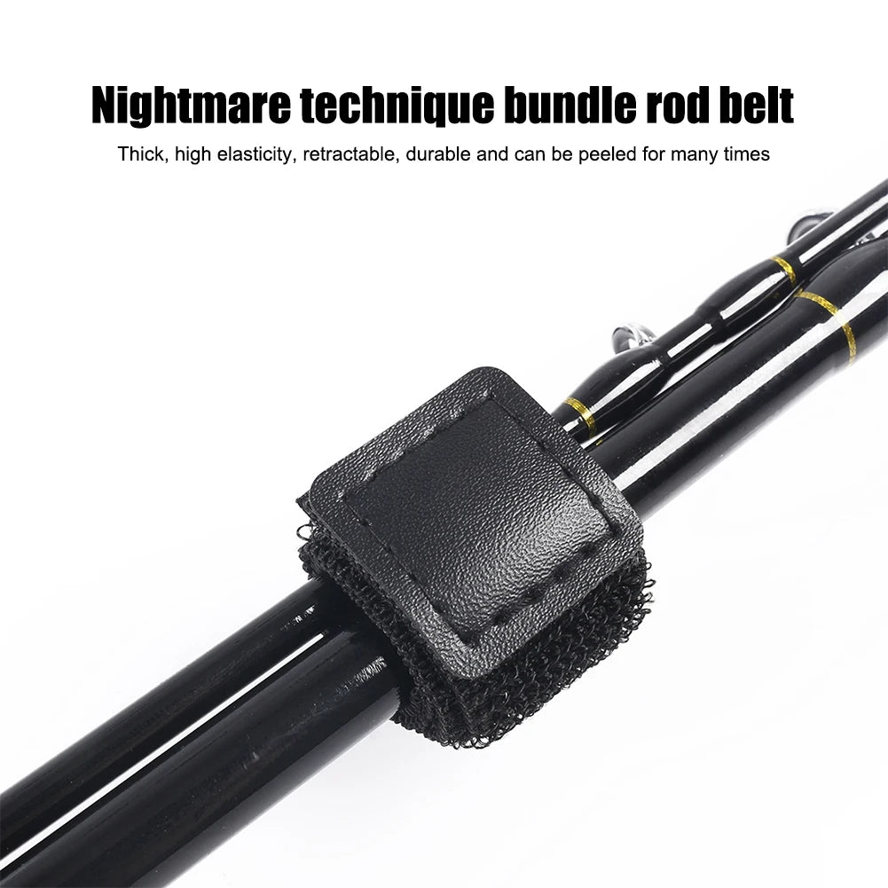 Shunmaii Fishing Rod Tie Elastic Tip Cover Straps Fasteners