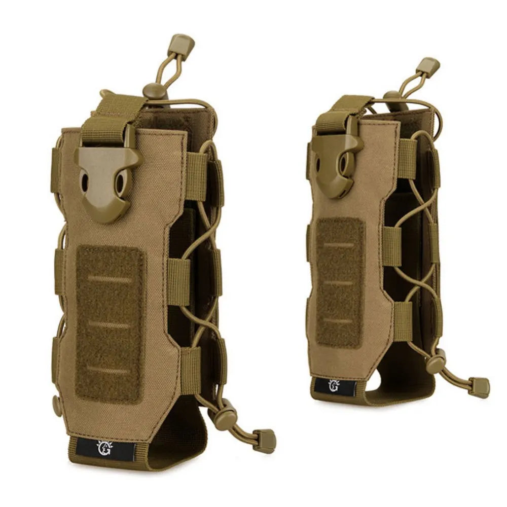Outdoor Tactical MOLLE Nylon Water Bottle Holder Camping Hiking Mountaineering Pouch Bags