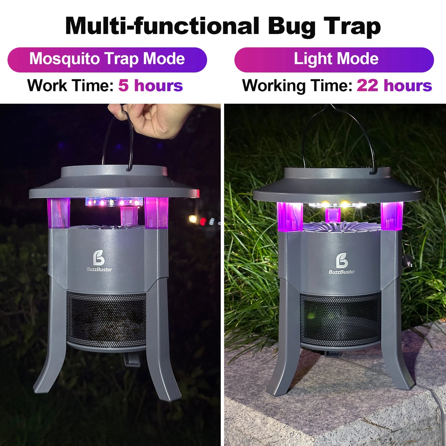 MIXJOY Bug Zapper Outdoor Mosquito Killer Electric Fly Trap