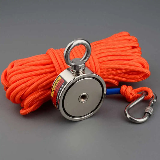 AMAZING-MAG 300kg Two Sided Fishing Magnet Set With Rope