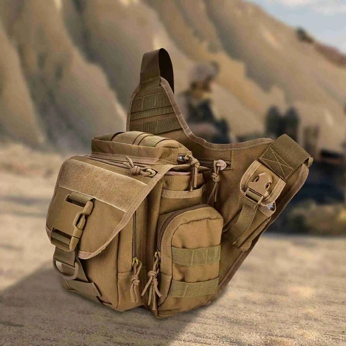 2025 New Men Military Chest Shoulder Bag Pack for Travel