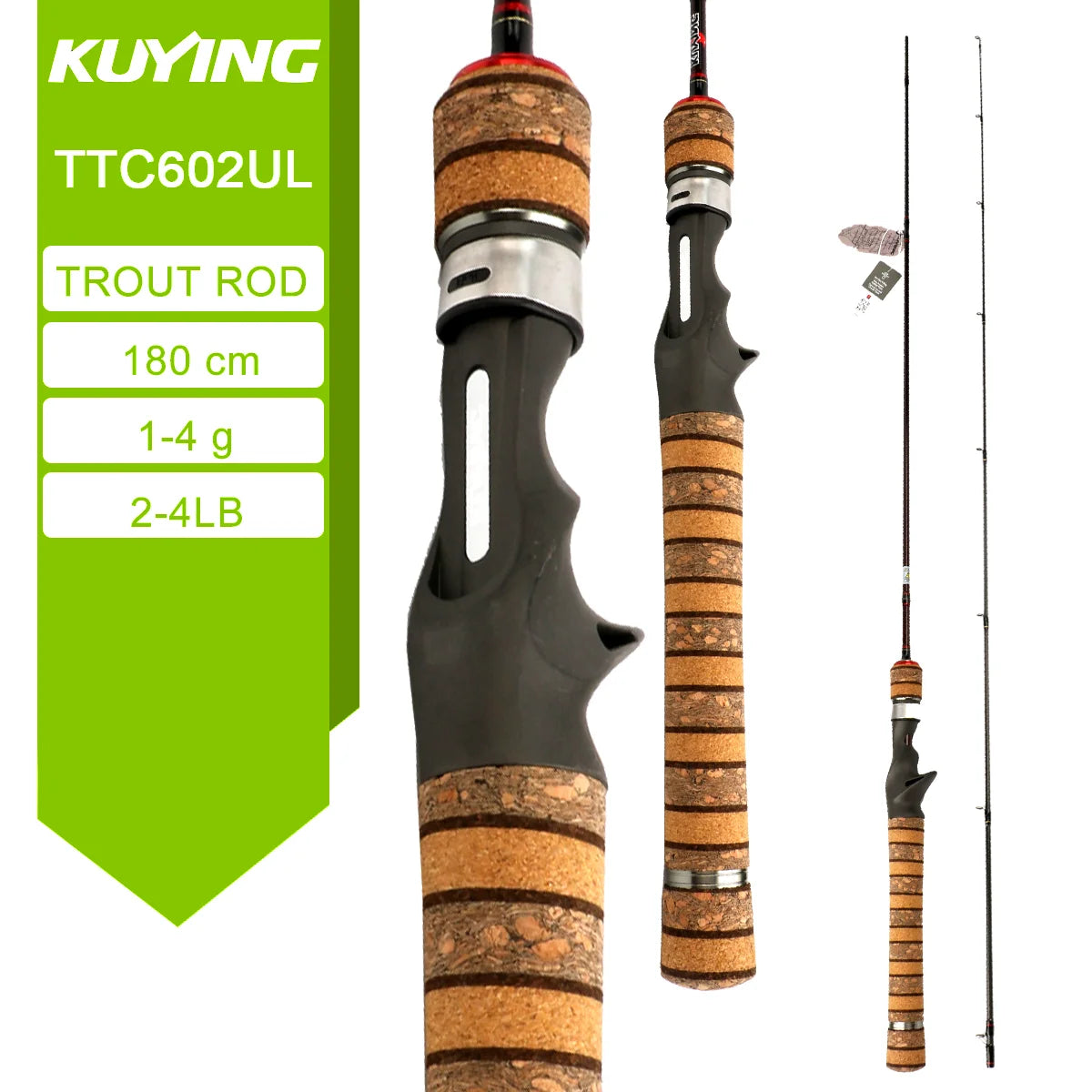 Kuying Carbon Fishing Lure Rod for Casting Spinning River