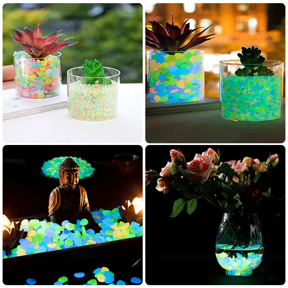 Glow In The Dark Pebbles for Aquarium Fish Tank Decor