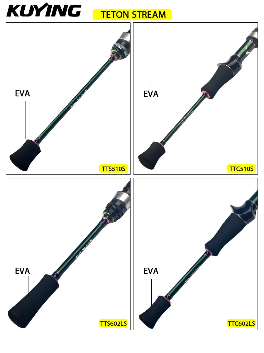 Kuying Carbon Fishing Lure Rod for Casting Spinning River