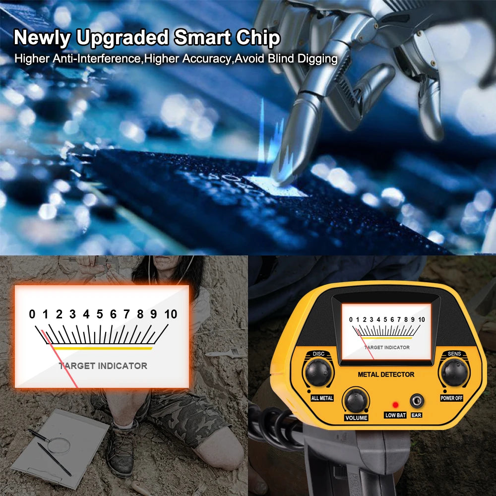 MD-5090 Metal Detector Gold Digger Treasure Hunter High Accuracy Underground Detector for Coins and Jewelry
