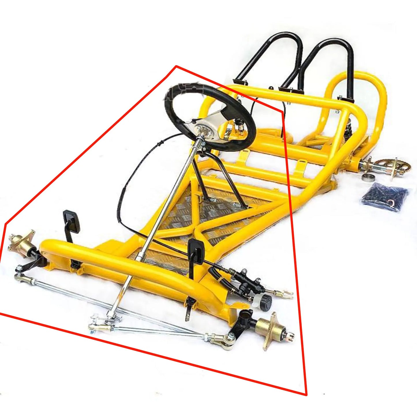 GoKart Front Axle Kit Steering Tie Rod Assembly For ATV