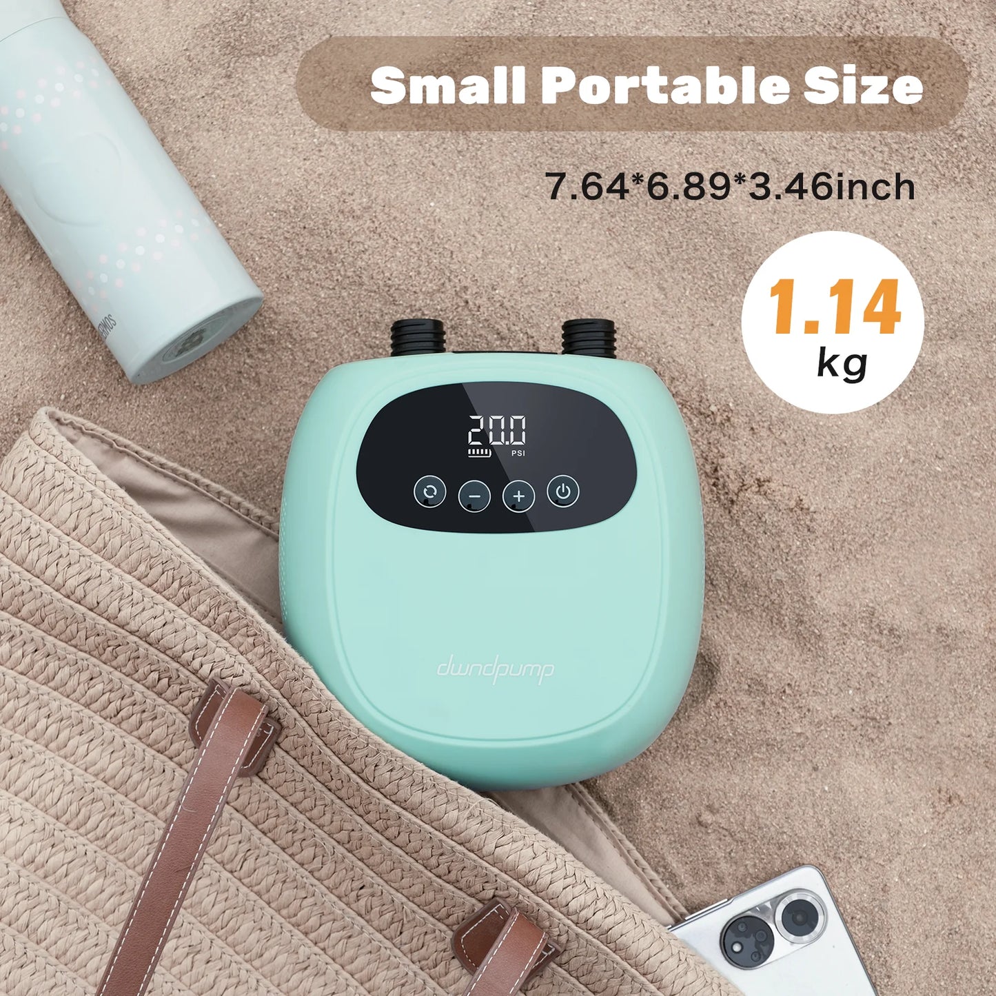 Electric 20 PSI SUP Pump With 38.48Wh Battery Paddle