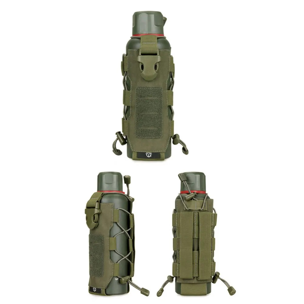 Outdoor Tactical MOLLE Nylon Water Bottle Holder Camping Hiking Mountaineering Pouch Bags