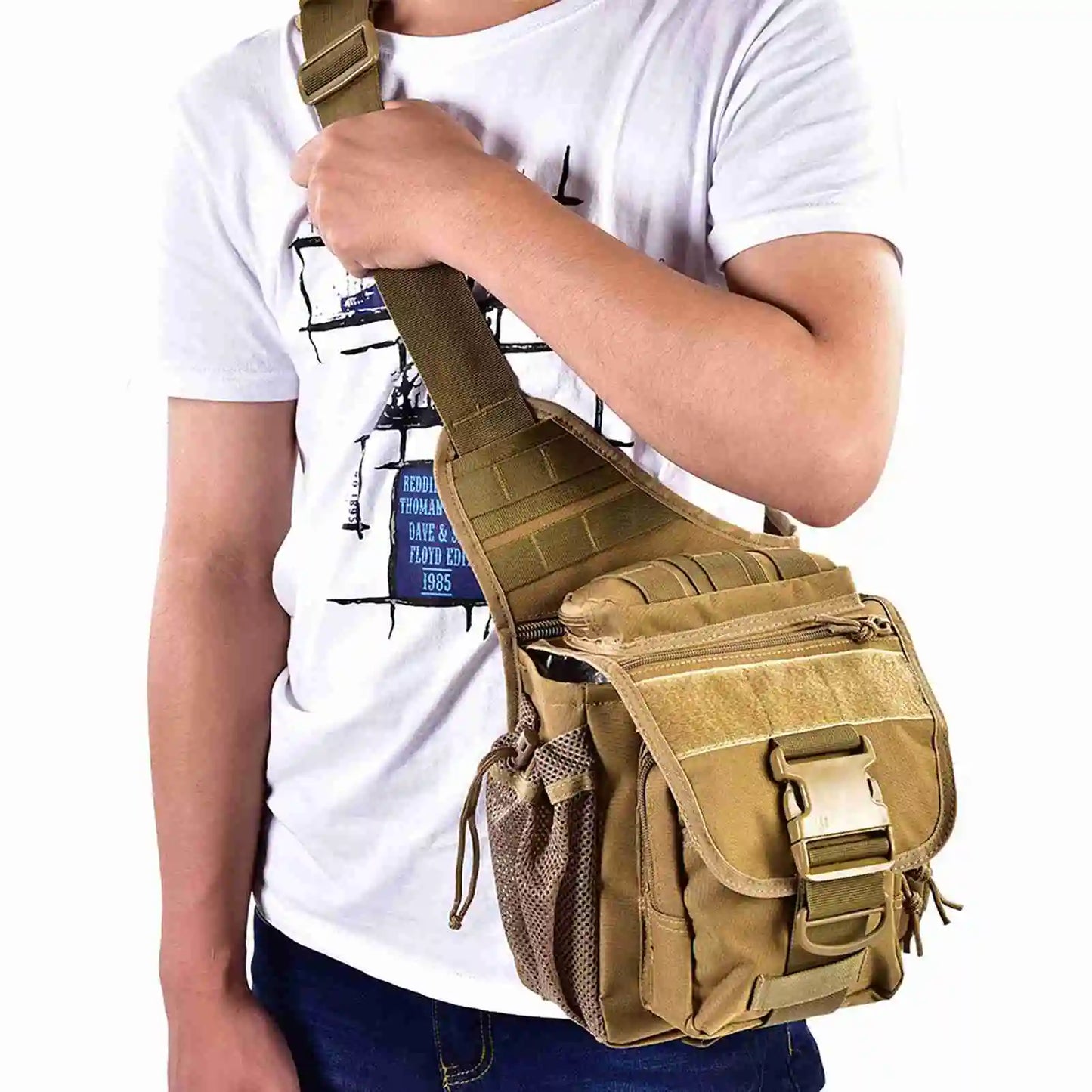2025 New Men Military Chest Shoulder Bag Pack for Travel