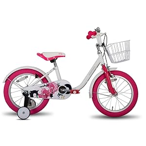Joystar Girls Bike for Toddlers and Kids Ages 2 to 7 Years Old 12 14 16 Inch Kids Bike with Training Wheels Handbrake and Basket