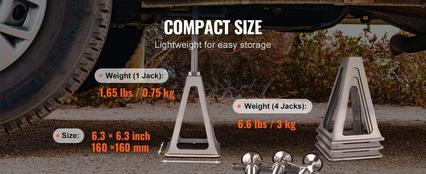 SucceBuy RV Stabilizer Jacks 4 Pack Aluminum Leveling Jacks